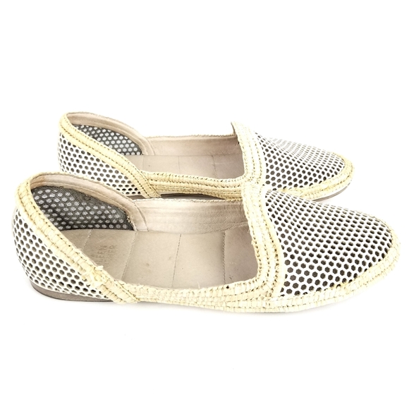 Eileen Fisher Etch Mirrored Perforated Jute Flat - Picture 2 of 8